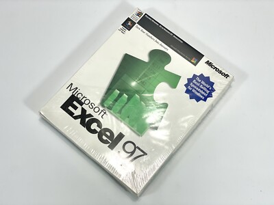 EXTREMELY RARE - NEW factory SEALED - Microsoft EXCEL 97 Software