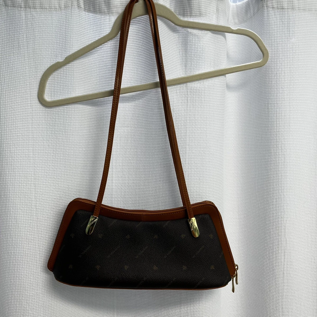 W.Valentino Brown Leather Signature Shoulder Bag eBay