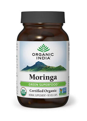 Organic India Moringa 60 capsules PACK FREE SHIPPING.