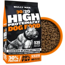 Dry Dog Food for Adult & Puppy - High Protein & Fat for Muscle & Weight Gain - H