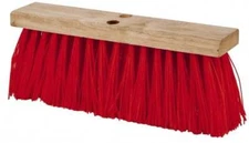 PRO SOURCE 16" Rough Surface Synthetic Push Broom Head: Tapered Connection