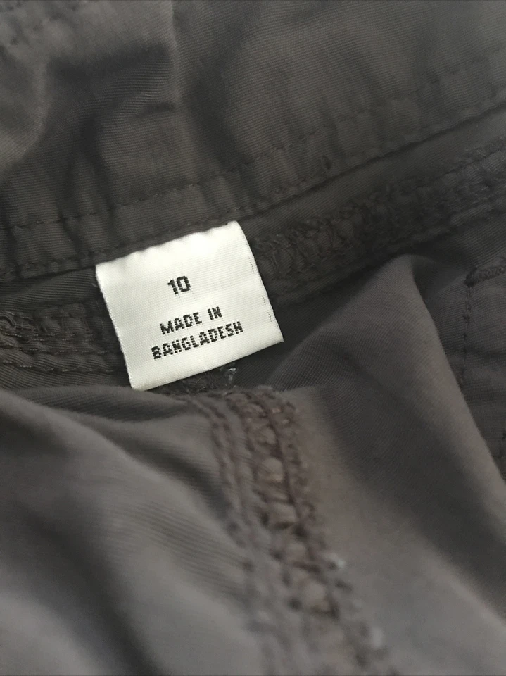 Pantalones Cortos World Wide Sportsman Para Mujer 10 Marrón Carga Senderismo Nylon Gorp Campamento Pesca Foto 4 de 4