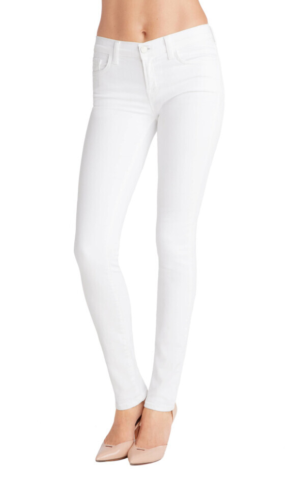 Women's White Slim Fit Casual Skinny Jeans For Walking