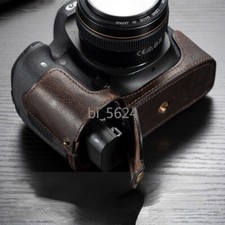 Camera Case Genuine Leather Protective Half Base for Canon EOS 200D 200DII Bag