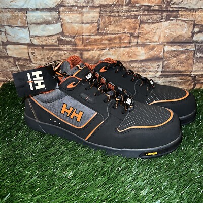 HELLY HANSON Vapor Orange/Blk Work/WEAR PROTECTION Mens 11.5 SHOES Steel Toe New