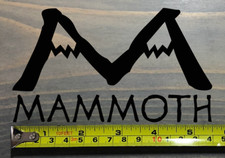 Mammoth Sticker Decal Mountain Ski 5.5" California Snowboard Resort Black