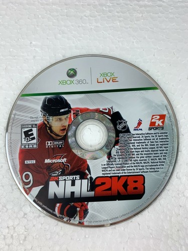 NHL 2K8 (Microsoft Xbox 360, 2007) DISC ONLY fast shipping - 第 5/6 張圖片