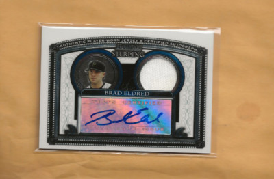 2005 Bowman Sterling Brad Eldred Rc JERSEY AUTO PIRATES