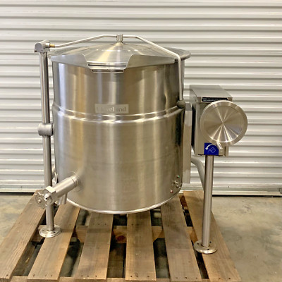 CLEVELAND RANGE KEL-40T, 40 GALLON TILTING 480V-3PH ELECTRIC STEAM KETTLE
