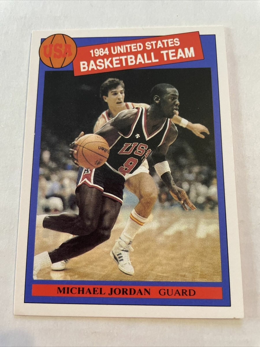 マイケル・ジョーダンのカード RARE-1984 Michael Jordan ROOKIE USA Olympic Team Pink Back Chicago