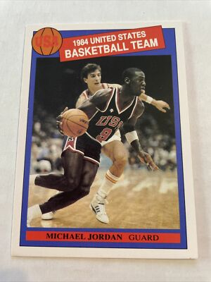 RARE-1984 Michael Jordan ROOKIE USA Olympic Team Pink Back Chicago