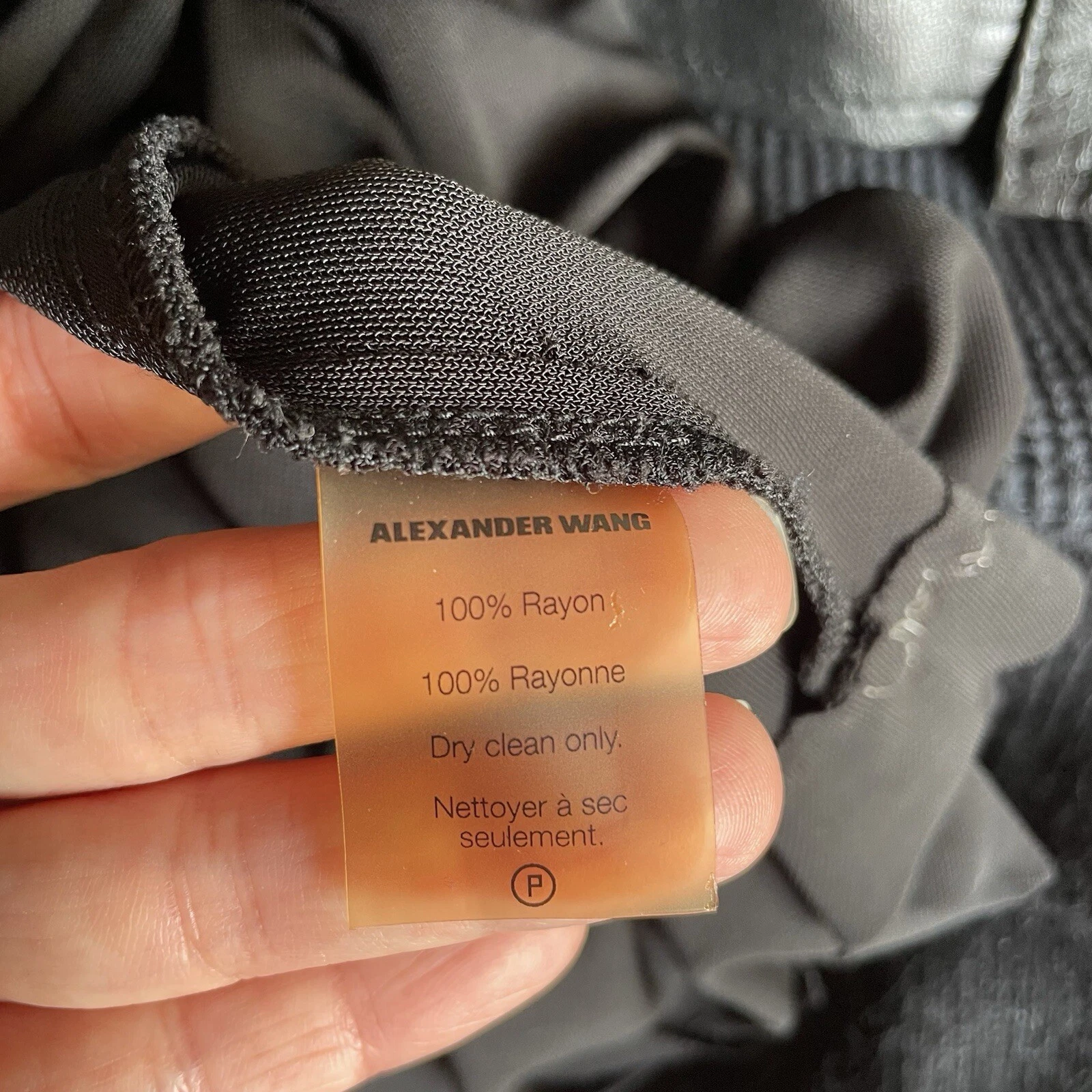 Abito midi T by Alexander Wang nero senza maniche con cappuccio dietro taglia S small