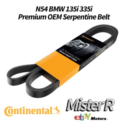 Continental 7PK1855   Micro-V Serpentine Belt   N54 BMW 135i 335i 535i E9X