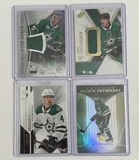 Miro Heiskanen 7 Card Lot 2 Jersey Cards 2 Rookie Cards + More Dallas Stars NHL. rookie card picture