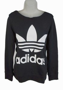 adidas black and white long sleeve top