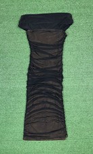 Fashion Nova Women's Size Medium Black Ribbed Midi Dress Sleeveless