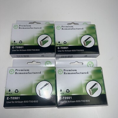 Green Project E-T0981 Black Ink Cartridge Replaces Epson T098120 Artisan 600-800