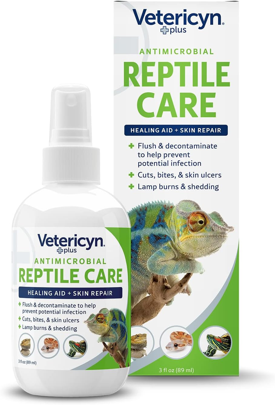 Vetericyn Plus Reptile Wound Care Spray | Reptile Skin Repair, Help Care for Rep