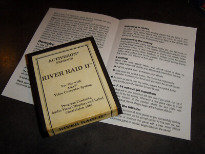River Raid II Sur Atari 2600 – 1ère édition 1988, Boîte Abîmée Mais Jeu Et Notice