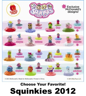 McDonald's 2012 Squinkies Mystery Toys-Pick!