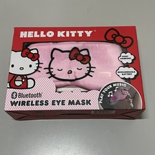 HELLO KITTY WIRELESS BLUETOOTH EYE MASK SLEEP MASK PLAYS STREAMING USB Charger