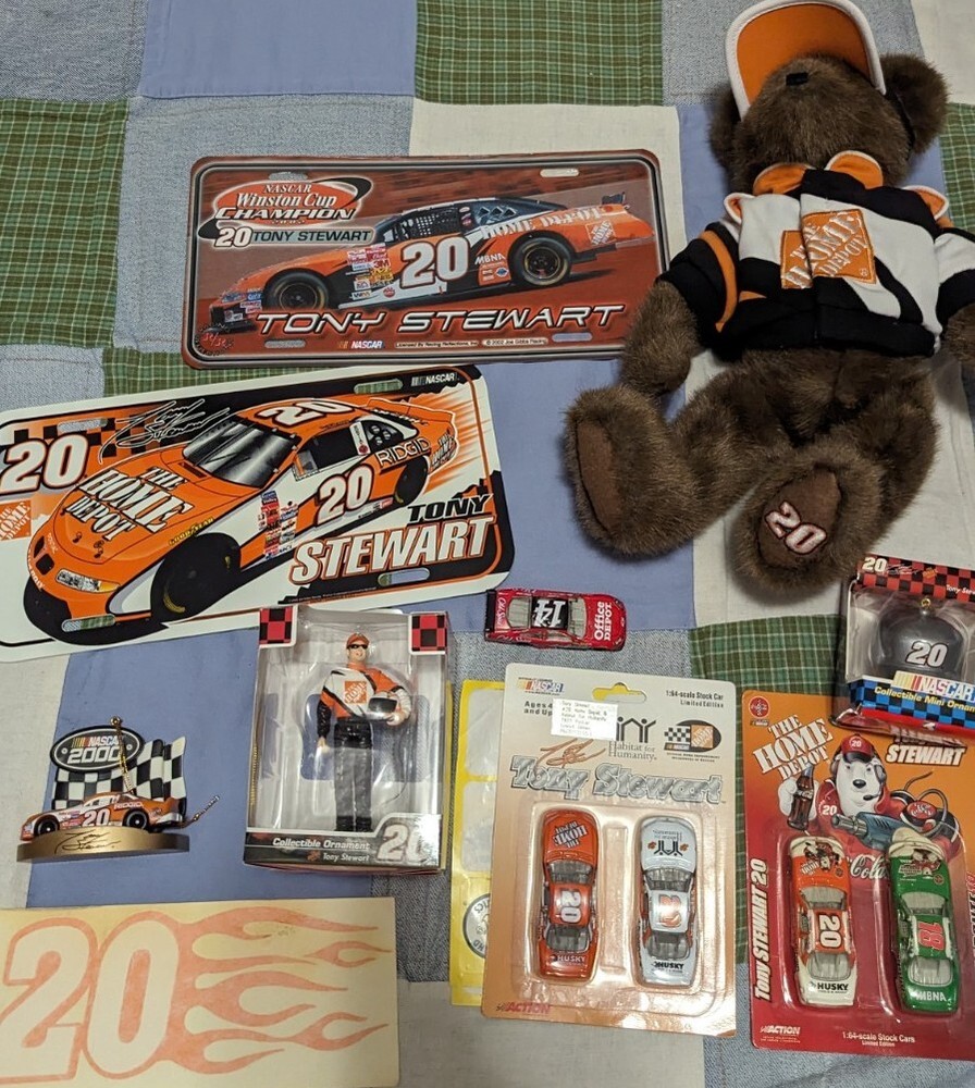 Lot of NASCAR Tony Stewart Home Depot #20 Ornaments Cars Ornament Collectible