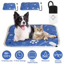 2 Size Electric Pet Heating Pad Warmer Heat Bed Heated Mat Dog Cat Blanket