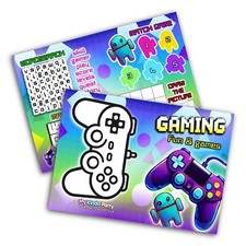 Pack of 12 - Gamer Activity Sheets – Fun Puzzles & Games for Kids