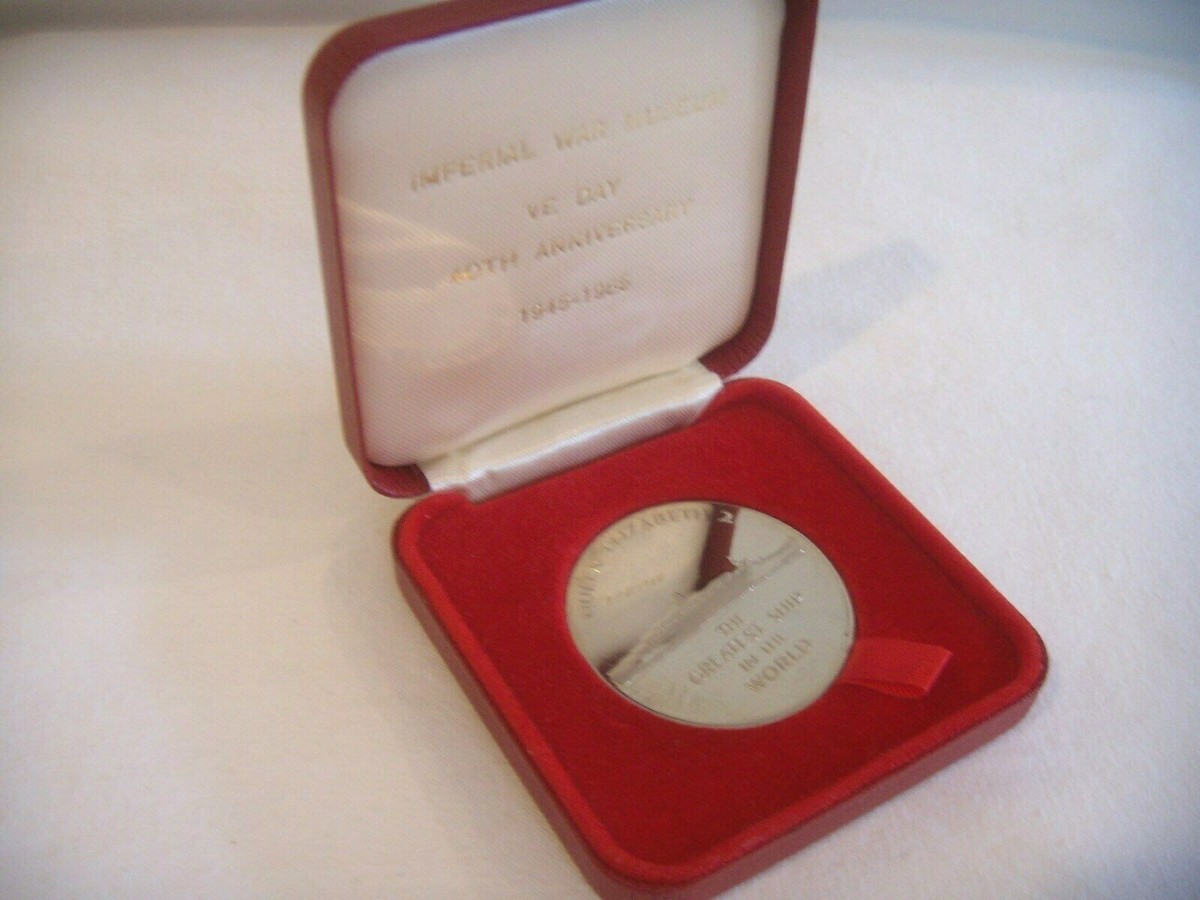 CUNARD QUEEN ELIZABETH 2 SILVER NICKEL 'THE GREATEST SHIP IN THE