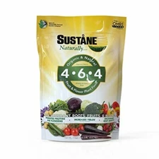 Sustane 4-6-4 Organic & Natural Fruit & Flower Plant Food Fertilizer- 5lb.
