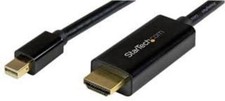 StarTech Cable MDP2HDMM1MB 3feet MinDisplayPort to HDMI Converter Cable 4K Black