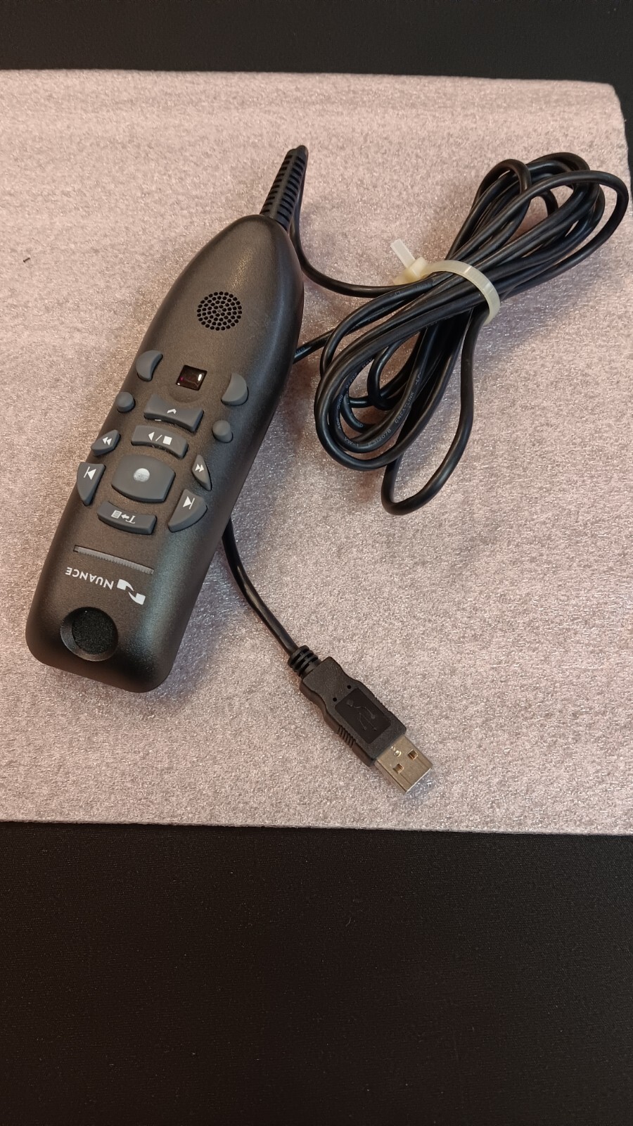 Nuance PowerMic III Dictation Speech Recognition USB Speaker Mic