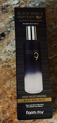  Black Snail & Peptide9  Emulsion  Mucin. Farm Stay. Made In Korea