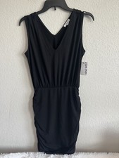 Nine West Ruched Women’s Mini Dress Size S Color Black