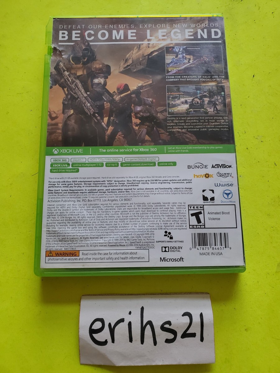 ＩＮＦＩＮＩＴＥ　ＤＥＳＴＩＮＹ　Ｉｎ　ＡＭＥＲＩＣＡ　日本仕様盤 Destiny 1 Microsoft Xbox 360 Complete w/ Insert - Good Shape | eBay
