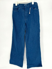 Good American Good Skate High Waist Wide Leg Jeans in TrueBlue001 14/32