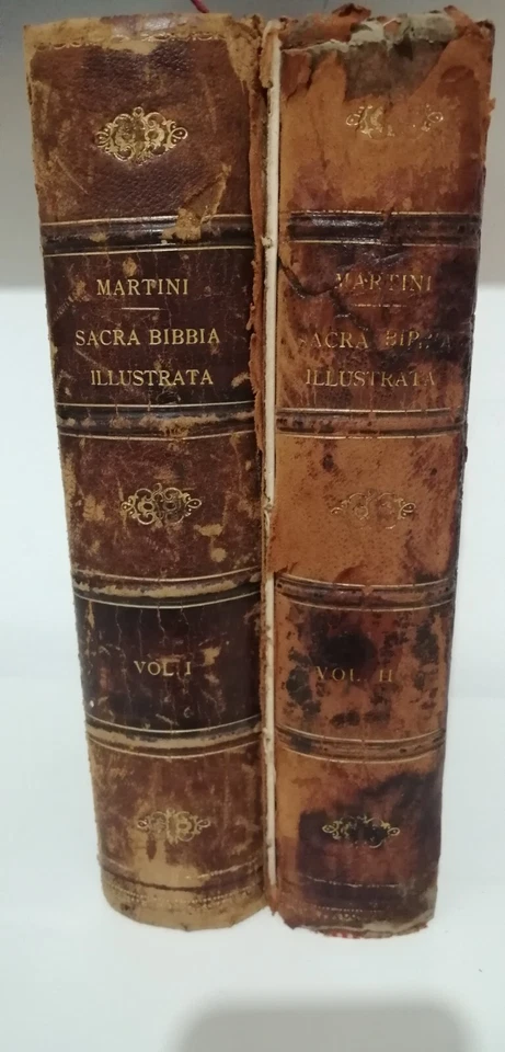 Libro Antico. La Sacra Bibbia. Vol I e Vol II. Antonio Martini. Firenze 1866 - Immagine 2 di 4