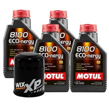 4L Motul 8100 ECO-NERGY 5W30 Wix XP Filter Motor Oil Change Kit API SL