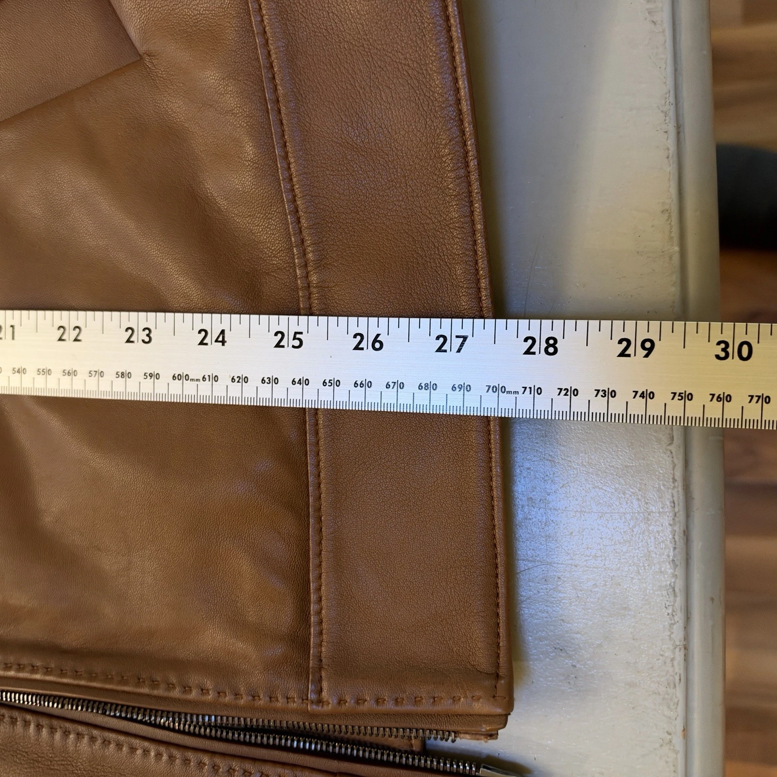 HUGO BOSS $1800 BOSS Mury Down Fill Leather Jacket 46R - BROKEN ZIPPER - NWT - product detail image 18