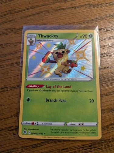 Thwackey (SV005/SV122) Baby Shiny -- Shiny Vault - Pokemon TCG: Shining Fates