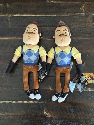 Hello Neighbor & Neighbor W/Axe Costume Plush 11  Zag Toys Lot Of 2 New