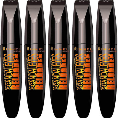 RIMMEL Scandaleyes Reloaded Long Lasting Mascara - 003 Extreme Black *5er Pack*