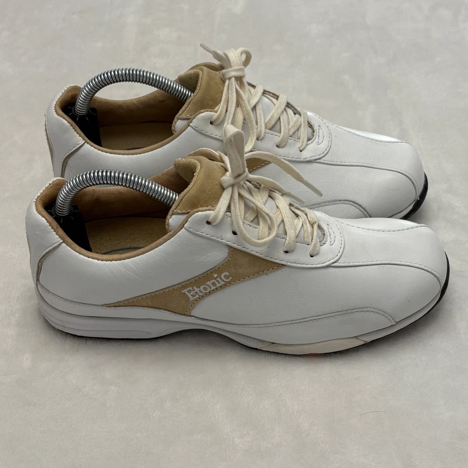 Zapato de golf Etonic G Sok Goodyear sin clavos para mujer talla 6,5 cuero blanco Foto 4 de 4