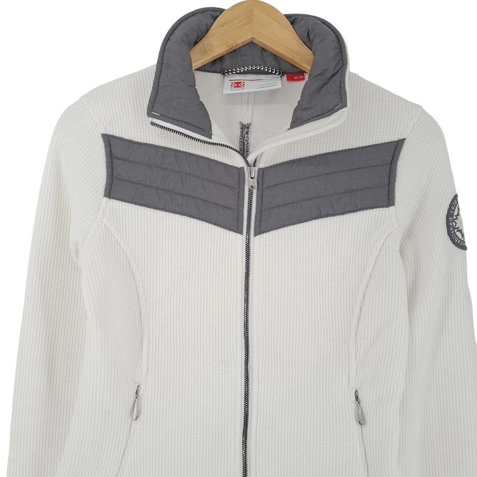 Spyder Fleece Jacket Women Core Sweater White Oo0 Size XS - Imagem 2 de 4