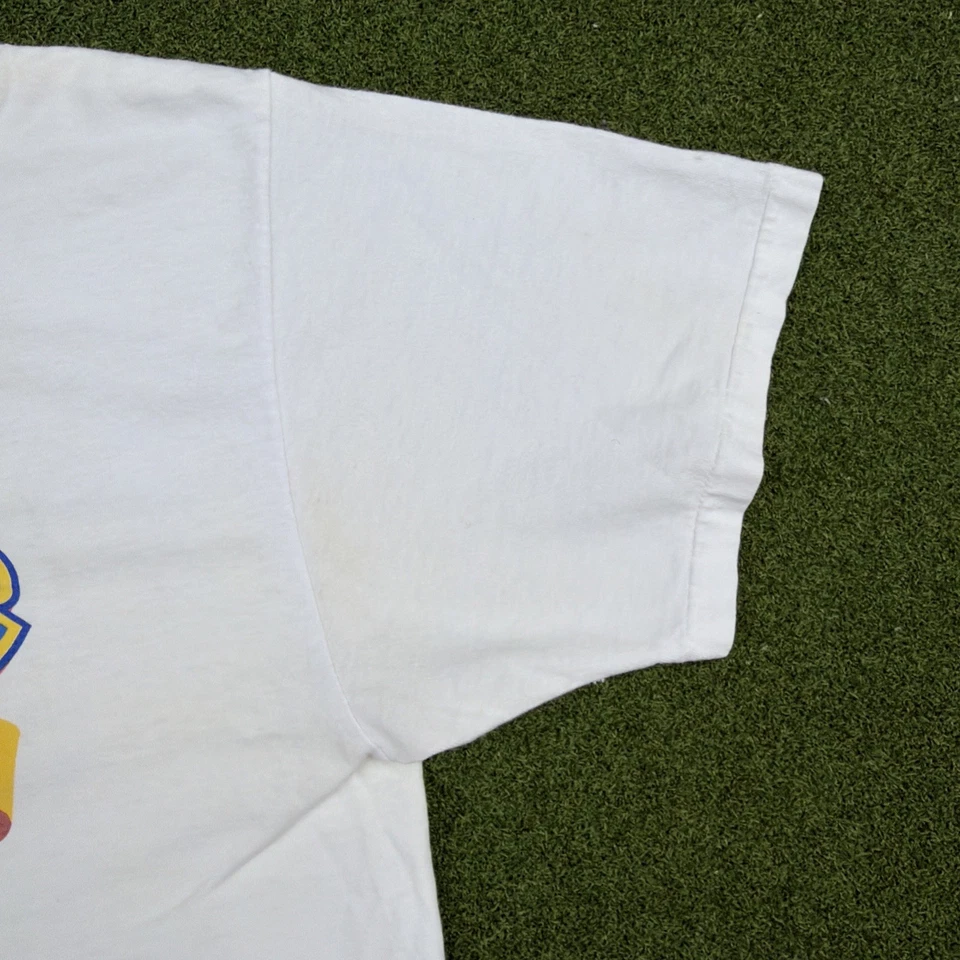 Vintage Moon Pie Double Sided T-Shirt White Single Stitched Size XL Nascar 1998 - Image 4 of 4