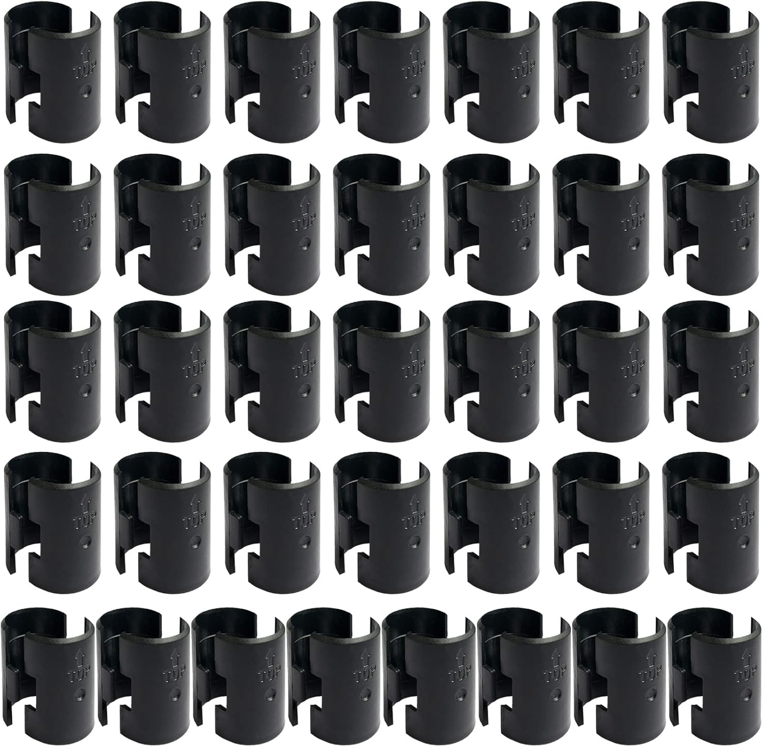 72 Pack Wire Shelving Shelf Lock Clips for 1" Post- Shelving Sleeves Replacem...