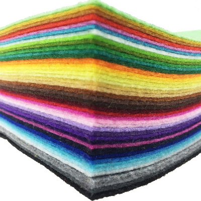 42pcs 8''x8  (20x20cm) Felt Fabric Sheet Assorted Color Felt Pack DIY Craft Squar