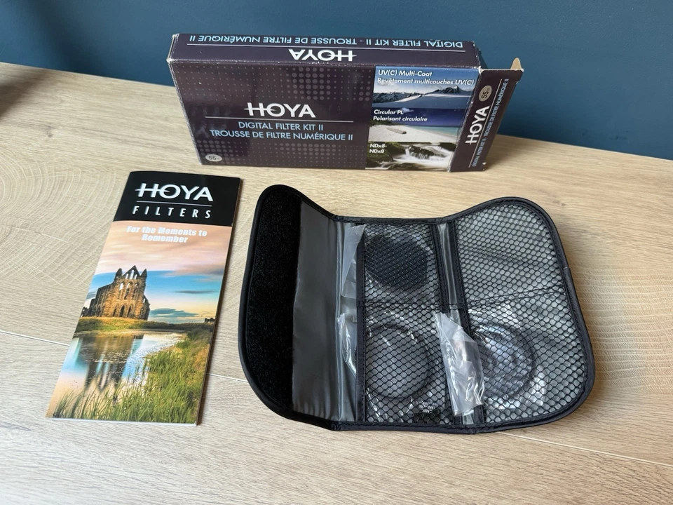 Genuine HOYA Digital Filter Kit II 55mm, UV, ND8, CPL, CIR-PL, polarizer, NEW - Image 3 of 3