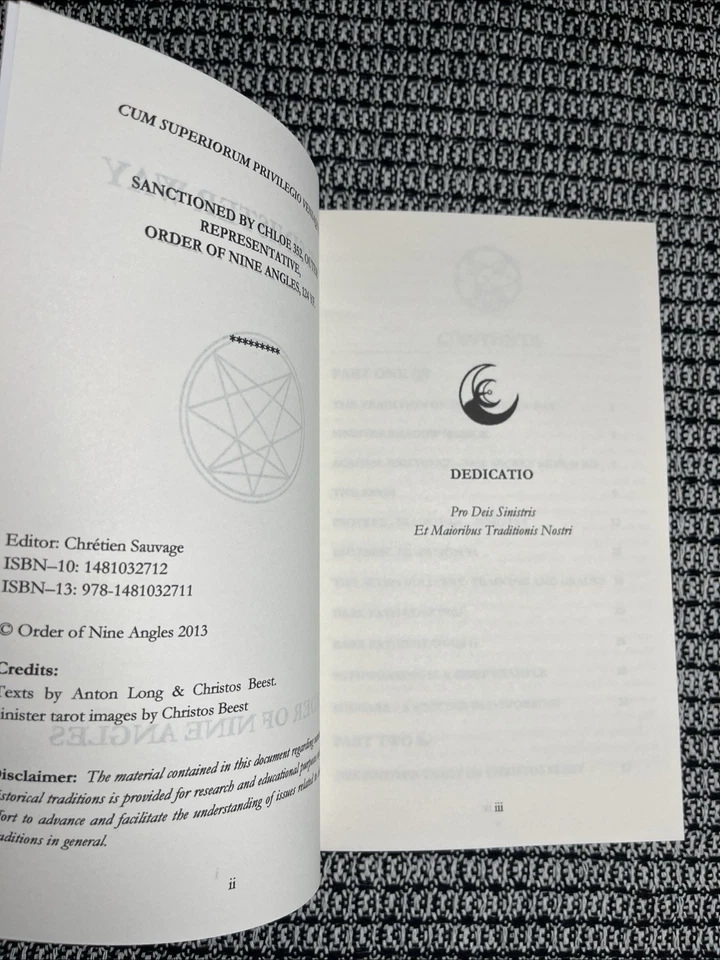 The Sinister Way - Order of Nine Angles, ONA, Reprint Brand New - Image 2 of 2
