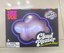 Schylling Nee Doh Cloud Pleaser Soft Doh Squish Toy, Purple, Age 3 26050NAB